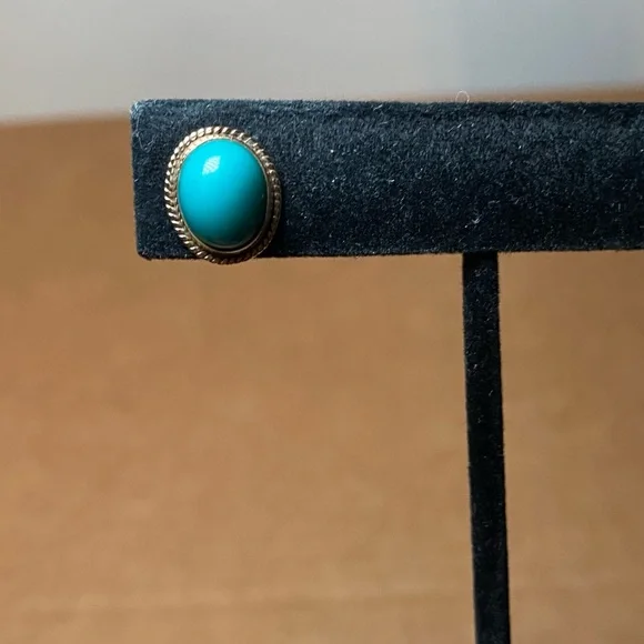 Vintage 14K Turquoise Stud Earrings